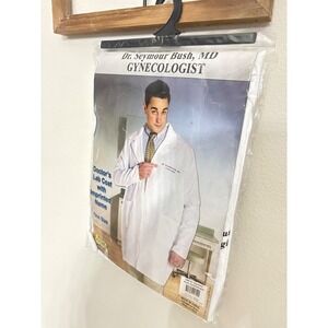 Rasta Imposta Dr Seymour Bush Gynecologist Costume Lab Coat White One Size 7206